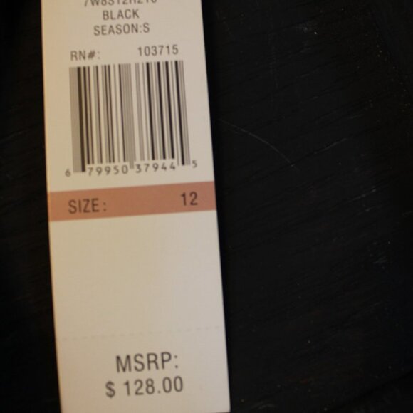 Sharagano Stretch Black Career Dress - Picture 8 of 8